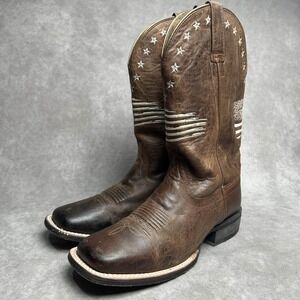 ARIAT WOMEN'S 9 B CIRCUIT PATRIOT WESTERN COWBOY BOOTS SQUARE TOE